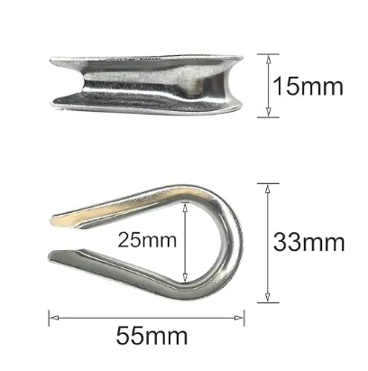 12PCS M10 Paslanmaz Çelik Parmaklık Çekme-Hattı Montaj ve 3/8 inç çaplı Tel İpi için 0