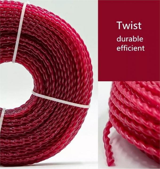 Ultra Dönüştürülmüş İp Kesicisi Hatı Fırça Kesicisi için Nylon Çim Kesicisi Hatı 0.095 Inch 0