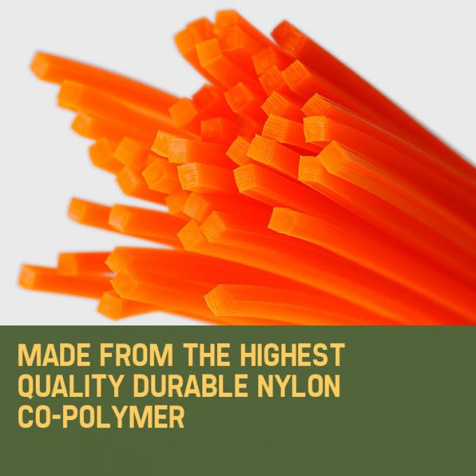 Çim Biçme Makinesi için Kare 2.4MM 0.094'' 1LB Naylon Düzeltici İp Yığın Paket 3