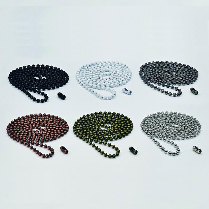 Toptan Satış Stor Perde Bileşenleri 4.5*6mm Stor Perde Top Zinciri Metal Boncuk Zincir Perdeler için 1