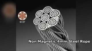 Manyetik Olmayan 4mm 316 Paslanmaz Çelik Halat