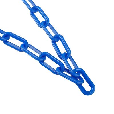 İyi fiyat 8mm PE Kırmızı/Beyaz Sarı/Siyah Renkli Plastik Güvenlik Zinciri, Dayanıklı Yol Koruması İçin çevrimiçi