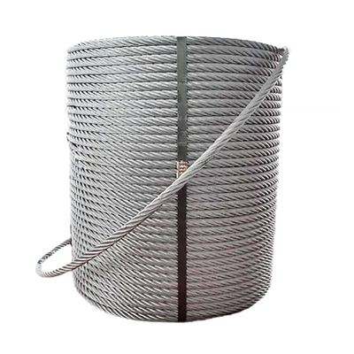 İyi fiyat İnşaat Uygulamaları için Parlak 4x19 FC Galvanizli Çelik Halat 4mm 6mm çevrimiçi