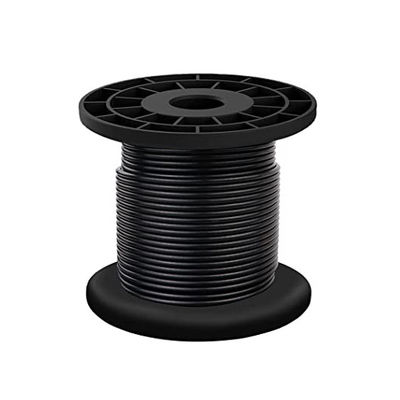 İyi fiyat AiSi Standart 304 Paslanmaz Çelik Tel Kablosu Siyah Vinil Kaplı Açık Açık Hafif Tel İpi çevrimiçi