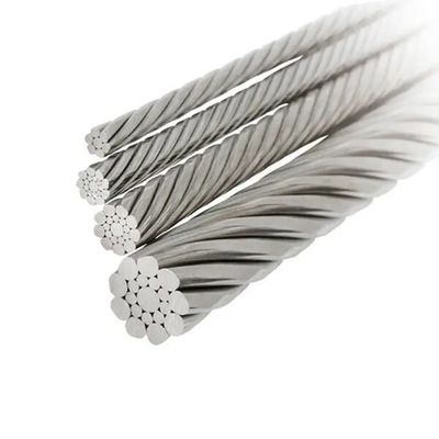 İyi fiyat PASLANMAZ ÇELİK HALAT 6X19 IWRC Çap 5-30mm Alaşımsız Asansör İmalatı çevrimiçi