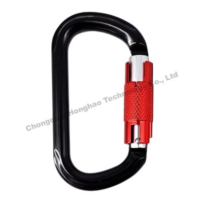 İyi fiyat 25KN O Şekilli Otomatik Kilitli Karabiner Açık havada tırmanma meraklıları için gerekli donanım çevrimiçi