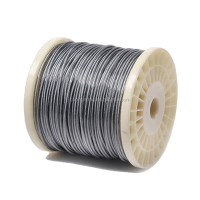 İyi fiyat 2mm 6x7 Alloy Olmayan Şeffaf PVC Kaplama Uzun Süren Performans için Galvanize Çelik Tel İpi çevrimiçi