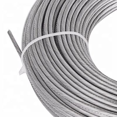 İyi fiyat 6x19 1570Mpa paslanmaz çelik tel ipleri 7mm cilalanmış standart AiSi 1000 metre ahşap spool içinde paketlenmiş çevrimiçi
