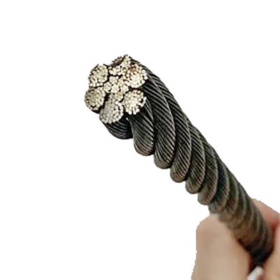 İyi fiyat Destek OEM 6 * 37 20 mm 1770 Mpa Soğuk Başlıklı Çelik Galvanizlenmemiş Çelik Kablo Tel İpi kaldırma Forklift Derricking için çevrimiçi
