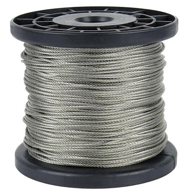İyi fiyat 1/8 inç Uçak Kablosu, AiSi Standart Yapı ile 7x7 Paslanmaz Çelik Tel Halattan Yapılmıştır çevrimiçi