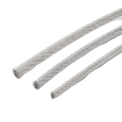 İyi fiyat 7*1 Eğme PVC Kaplı Galvanizli Uçak Kablosu Çelik Tel İpi Eğme İşleme Servisi için 1x7 1/4 
