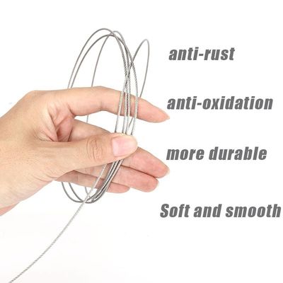 İyi fiyat Paslanmaz çelik 3/32 inç galvanizli çelik tel ip uçak kablosu 7x7 İnşaat çevrimiçi