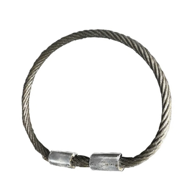 İyi fiyat Galvanized Steel Wire Rope Lifting Sling Hand Rigging Slings With Thimble for Crane çevrimiçi