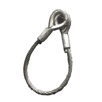 İyi fiyat Galvanized Crane Wire Rope 6*26 6*37 Lifting Slings Loop Handling Slings for Boat çevrimiçi