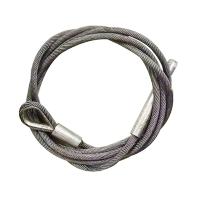 İyi fiyat 6X36WS-IWRC Core GSWR Galvanized Steel Wire Rope Lifting Sling with Thimble on Both Ends çevrimiçi