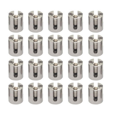 İyi fiyat Atma Teknolojisi Paslanmaz Çelik Kablo Klemleri için Düzenlenebilir Tel İpi Çapraz Klipler çevrimiçi