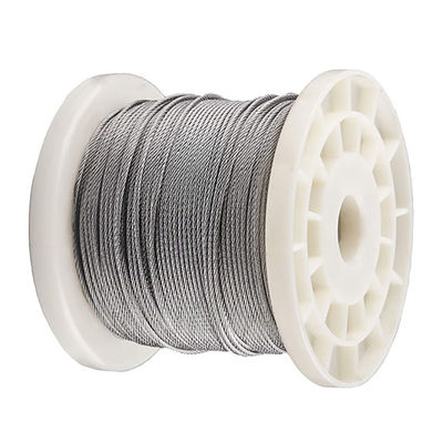 İyi fiyat Endüstriyel Vinçler İçin 7x7 Galvanizli Çelik Uçak Kablosu 1.6mm Çaplı Halat çevrimiçi