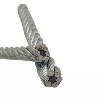 İyi fiyat Asansör Tasarımı İçin Galvanizli Kaplama 8*19s Yüksek Karbonlu Sisal Özlü Çelik Halat çevrimiçi