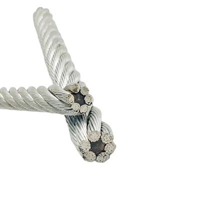 İyi fiyat ASTM Standard 6x37 FC Galvanizli Çelik Tel Halat, Kaldırma ve Çekme için Yüksek Karbonlu Çelikten çevrimiçi