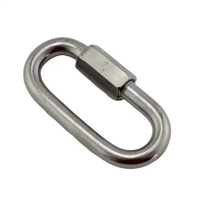 İyi fiyat 304/316 Stainless Steel Quick Link Carabiner Hooks Polished Finish for Connecting çevrimiçi