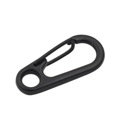 İyi fiyat Siyah Çinko Alaşımı Mini Karabiner Snap Hook Anahtar Zinc Çaprak Çaprakları Madencilik Ekipmanı için çevrimiçi