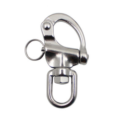 İyi fiyat Marine Grade Stainless Steel Swivel Snap Shackle with Polished Surface and Durability çevrimiçi