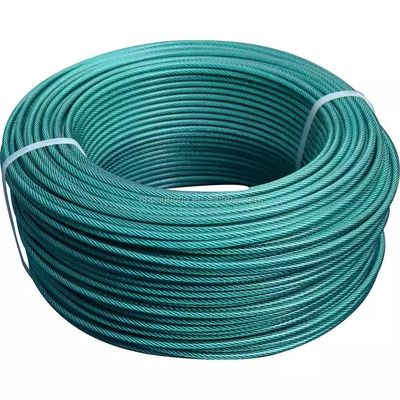 Soğuk Başlıklı Çelik Özel PVC / Naylon Kaplı Paslanmaz Çelik Tel İpi Uçak Kablosu