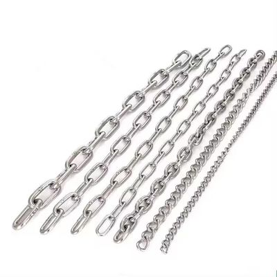 İyi fiyat Long Service Life Customized DIN763 766 304 316 Stainless Steel Link Chain for Lifting çevrimiçi