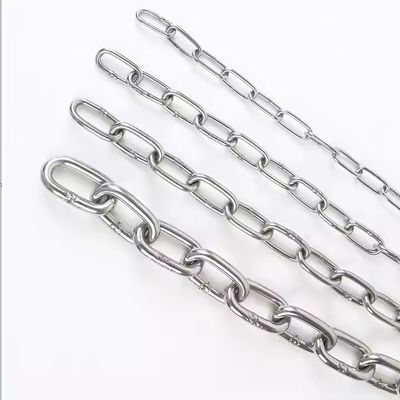 İyi fiyat Plain Finish Steel Link Chain SS304 Din763 Stainless Chain Link 2t Working Loadlimit çevrimiçi