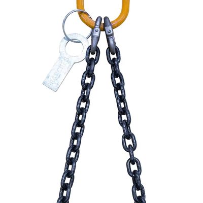 İyi fiyat 40 Ton Load Capacity 20Mn2 Chain Lifting Chain Sling With Master Link 12M Long Double Leg çevrimiçi