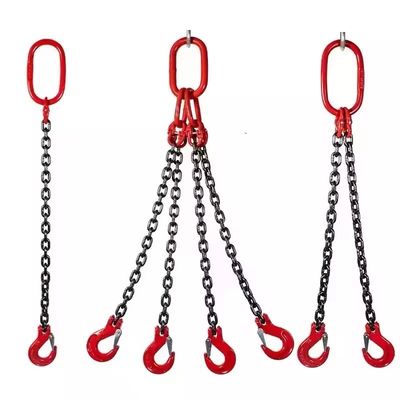 İyi fiyat 48kN Test Load G80 2 Legs Chain Sling for Durable and Versatile Lifting Needs çevrimiçi