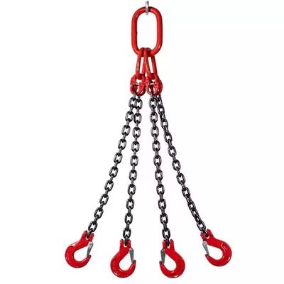 İyi fiyat G80 Chain Sling With Legs/Endless for Lifting Goods Black Finish Welded Chain Structure çevrimiçi