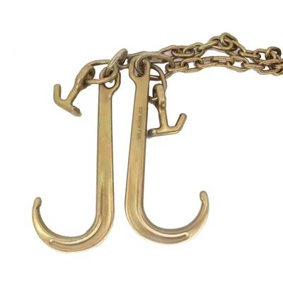 İyi fiyat G70 Lifting Truck Winch Cable V Hooks Forged Towing Chains with Welded Chain Structure çevrimiçi