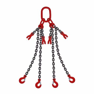 İyi fiyat G80 G100 Four Legs Lifting Chain Sling Hook Chain for Link Function Other in Black çevrimiçi