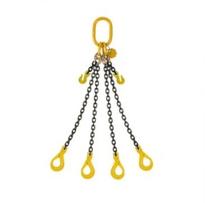 İyi fiyat 2t Working Loadlimit Black Finish G80 Double Leg Lifting Sling Chain for Construction çevrimiçi