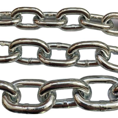 Yük kaldırma galvanizli zincir 3MM 4MM 5MM 6MM 8MM 10MM 12MM Yumuşak kaynak DIN5685A Kısa bağlantı zinciri