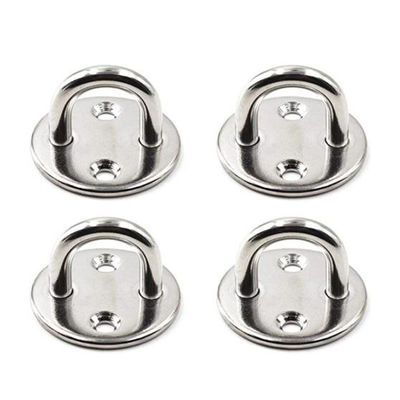 İyi fiyat Kapı Tokası ve Duvara Montaj Askısı için Galvanizli Paslanmaz Çelik Yuvarlak Göz Plakası çevrimiçi