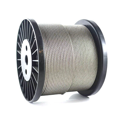 Elektrikli galvanizli paslanmaz çelik tel ipi 6x7 6x19 6x15 7FC soğuk başlıklı çelik uygulamaları için inşaat