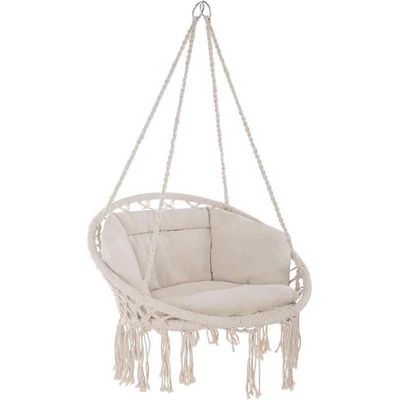 İyi fiyat Yard Garden Hammock Swing Chair Macrame Swing Hanging Chair Comfortable çevrimiçi