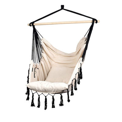 Siyah ve Beyaz Hammock Salıncak Sandalyeler İçerideki Asılı Sandalye Hammock Yüksek Güç