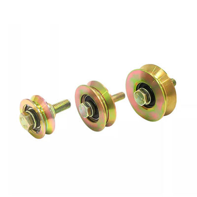 İyi fiyat Groove Shape Slide Door Wheels High Loading Capacity Galvanized Steel Wheel çevrimiçi