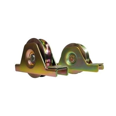 İyi fiyat Steel Sliding Gate Wheels Heavy-Duty Steel Gate Roller with Spring çevrimiçi