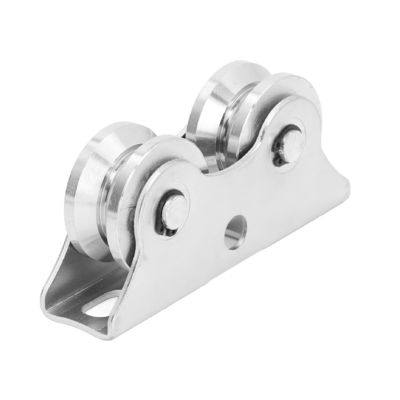 İyi fiyat Stainless Steel V Shaped Double Bearing Caster Sliding Gate Wheel with Bracket çevrimiçi