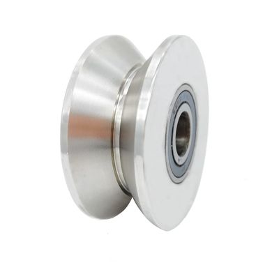 İyi fiyat V-shaped Groove Wheel Stainless Steel Rolling Door Wheel Sliding Door Wheel çevrimiçi