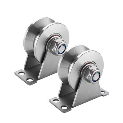 İyi fiyat Wall-Mounted Ceiling Lift Pulley Stainless Steel V-grooved Roller Pulley çevrimiçi