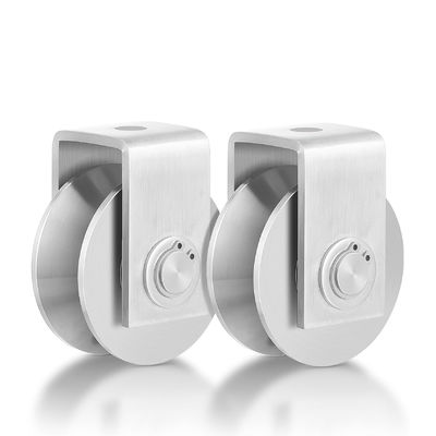 V-oluklu Tekerlekler Sürgülü Kapı Makarası Çift Rulmanlı Tekerlek Sürgülü Kapılar İçin