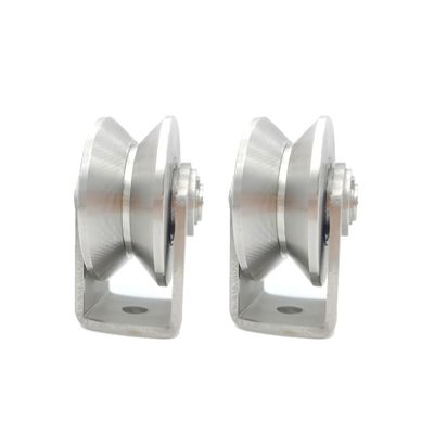 İyi fiyat Hotel And Home V Groove Gate Wheels Stainless Steel Bracket Customized çevrimiçi