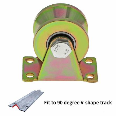 İyi fiyat Double Bearing Door Window Rollers High Strength V Groove Wheel For Industrial çevrimiçi