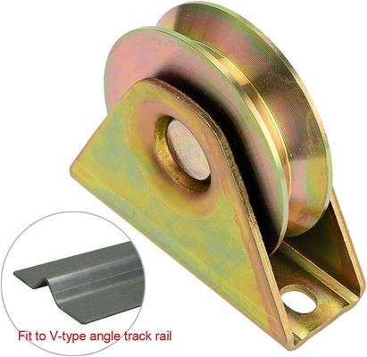 İyi fiyat Swing Sliding Gate Hardware Wheels Sliding Gate Tracks Wheels Hardware Kit Barrier Alumanium Roller Gate çevrimiçi