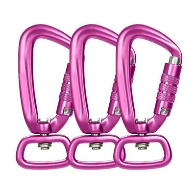 İyi fiyat Heavy Industry 4KN Black Auto Locking Aluminum Swivel Carabiner Snap Hook for Dog Leash çevrimiçi